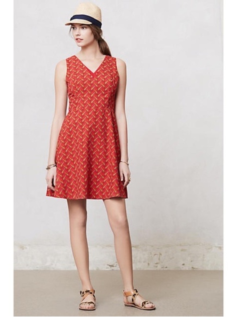 Anthropologie Ruby Belle Zoological Dress Giraffes Sz 2